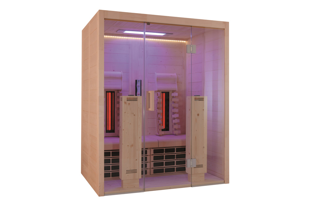 Vista tecnica sauna infrarossi MsPiscine